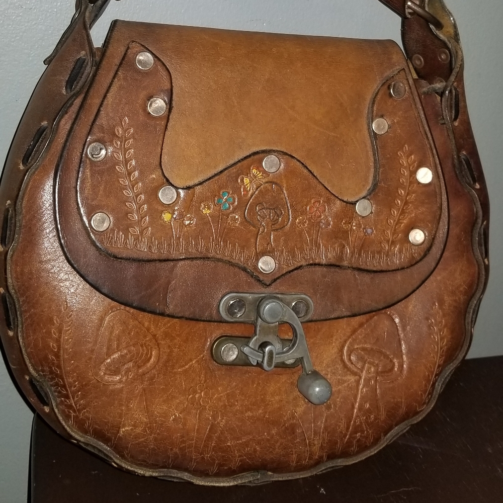 Handmade Leather Purse Vintage